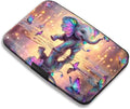 Maicican RFID Blocking Aluminum Credit Card Holder | Slim Metal Wallet for Women & Men, Business Card Case for Travel, Fits Front Pocket, Card holder wallet - Colorful Elephant