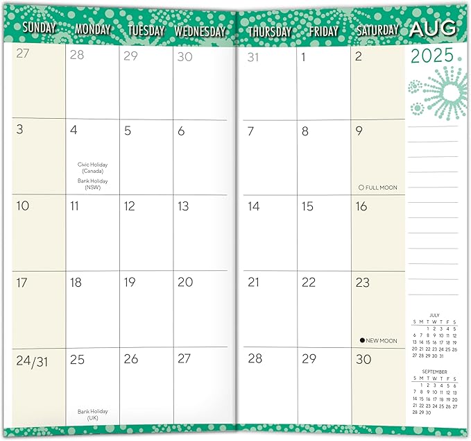2026 Pocket Planner: 2-Year-Plus Monthly Pocket Calendar Book (24-Month): January 2026 - December 2027, Purse Size 6.5" x 3.5", Indigo Urchins
