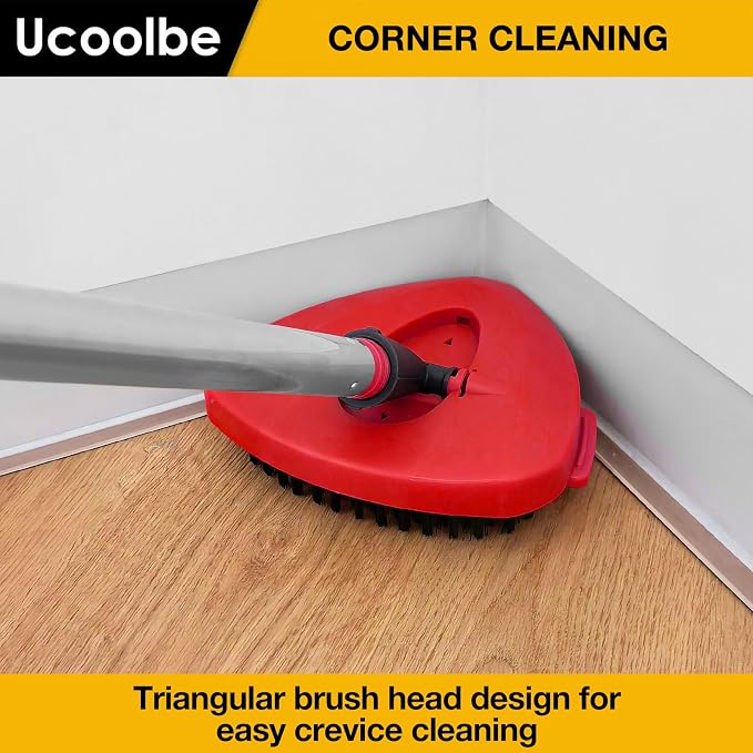 Spin Mop Scrub Brush for O-Cedar EasyWring 1-Tank Mop Head, Stiff Bristle | Scrub brush head only; handle/base not included. Not for RinseClean 2-Tank. Nylon bristles clean tile, grout, tubs & decks.