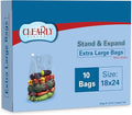 Jumbo Storage Bags, 5 Gallon Freezer Bags 18"x24" for Pantry and Meal Prep, Disposable Food Storage Bags for Parties and Events, Heavy Duty Bag with Slider Closure for Easy Sealing