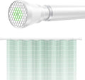Shower Curtain Rod 45 to 77 Inches White Shower Rod Tension Curtain Rod No Drilling Adjustable Curtain Rod Spring Tension Shower Rods for Bathroom,Windows,Kitchen