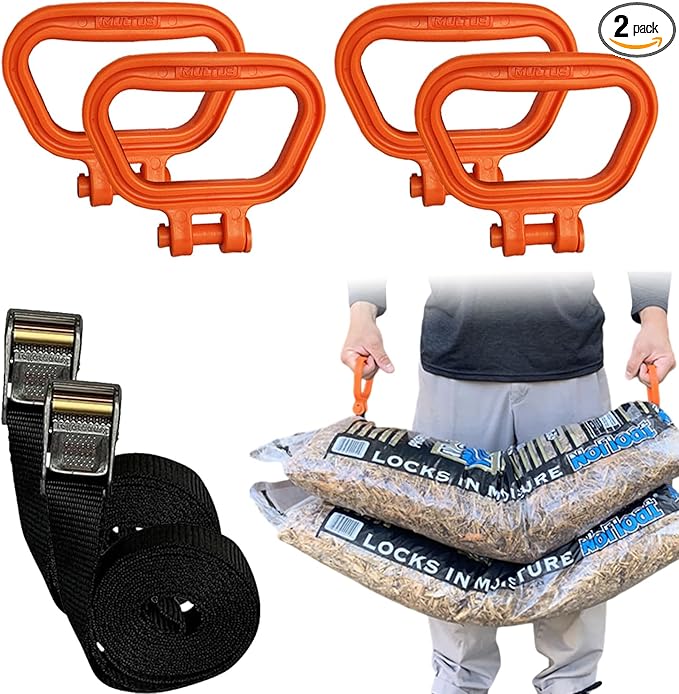 MULTUS Handle and Haul 2 Handle Moving Strap to Lift Carry Drag - 2 Pack