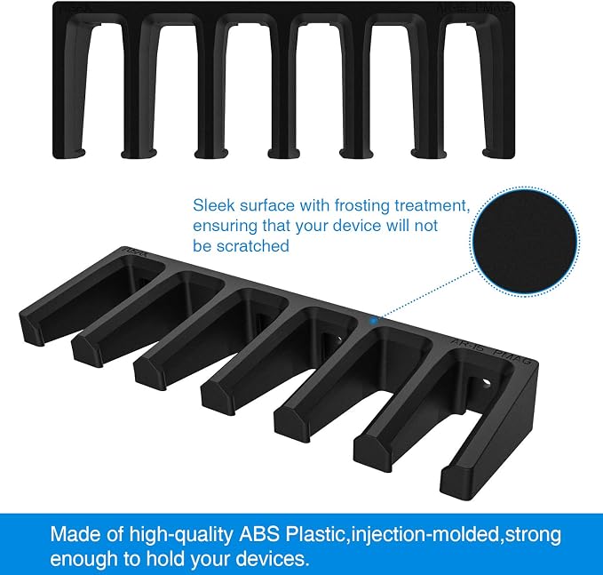 Solid ABS 6X Standard PMAG Wall Mount, Mag Holder, Home Magazine Storage Rack
