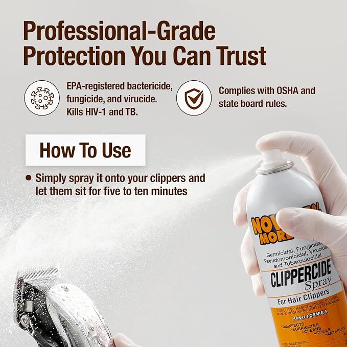 Clippercide Disinfectant Spray 15 Ounce Size (354ml) (2 Pack)