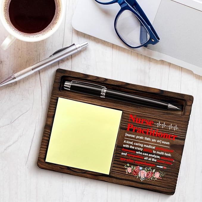 Nurse Practitioner Gifts for Women, Appreciation Gifts for NP Nurse Nicu Nurses Medical Assistant, Nurse Practitioner Definition Sticky Note Holder