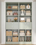 44" Storage Unit with Drawers and Shelves, Crab Green