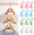 50 PCS Space Saving Hanger - Clothes Connector Hooks, Stacking Space Saver, Plastic Closet Organizers and Storage Extender for Heavy Duty Cascading Connection