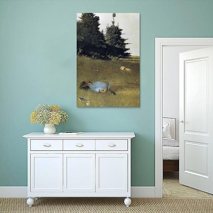 FFYunXia Andrew Wyeth Prints Wall Art Paintings Poster Distant Thunder Wall Art Aesthetic Canvas Painting Picture Living Room Decor Home Unframe 12x18inch(30x45cm)