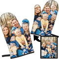 Custom Oven Mitts Personalized with Your Picture Baking Gifts for Women for Kitchen Cooking BBQ Grillin-Style3, 2 Oven Mitts
