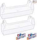 [2 PACK] UPGRADED W11239961 W10900538 Refrigerator Door Shelf Bin Compatible with Whirlpool Refrigerator Door Shelf Parts PS12578777 AP6333410 WRS315SDHZ08 WRS321SDHZ08 WRS315SDHM WRS325SDHZ Door Bin