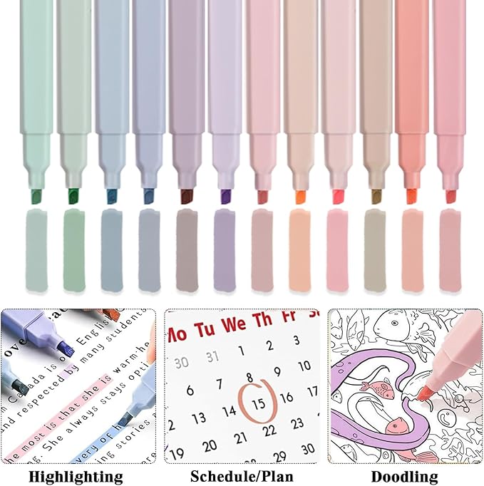 56PCS Aesthetic School Supplies Cute Stationary Set with Large Pencil Case, Stylus Ballpoint Pens, Highlighters, Gradient 0.7mm Gel Pens,Mechanical Pencils 0.5-0.7mm, College Student Essential(purple)