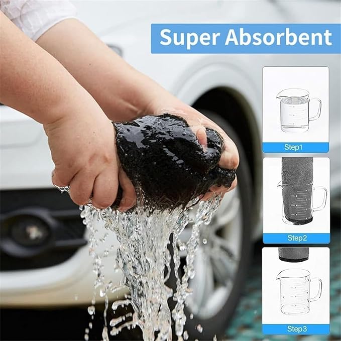 Shiny Microfiber Wipes Bath Shower Cleaning Cloths, 1300gsm Super Absorbent Microfiber Bath Towels, for Bathroom, Car and Home Toilet (2Pcs-Double Pile(23.62 * 15.75in))