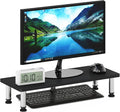 Furinno Turn-N-Tube Monitor Riser Stand, Americano, Stainless Steel Tubes