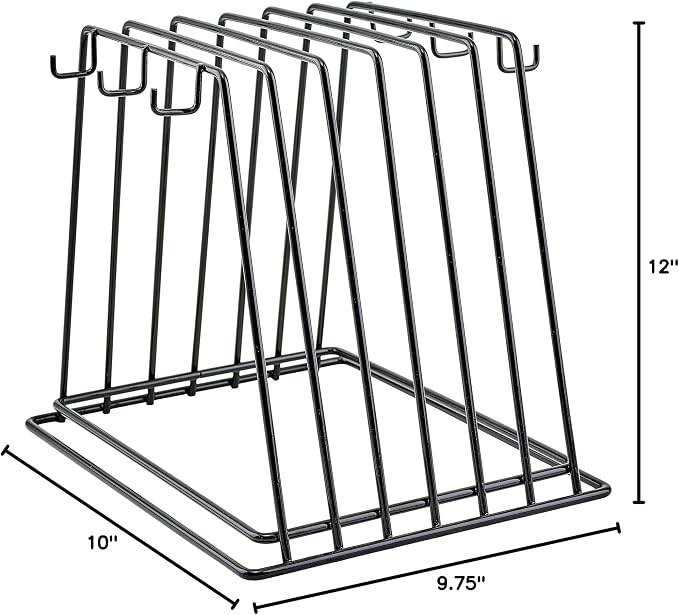 Winco 6-Slot Cutting Board Rack, Vinyl Coated Medium