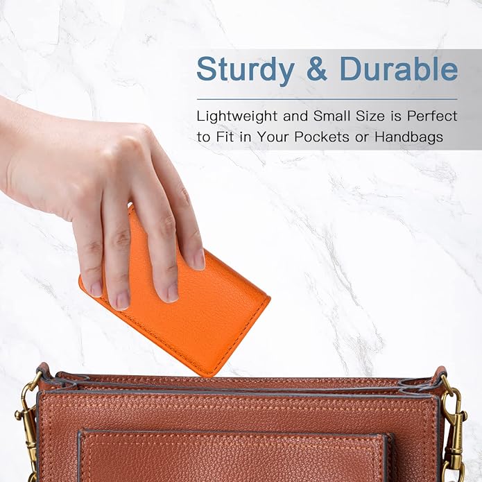 Padike Business Name Card Holder Luxury PU Leather,Business Name Card Holder Wallet Credit card ID Case/Holder For Men & Women - Keep Your Business Cards Clean