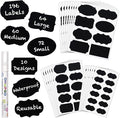 ONUPGO Chalkboard Labels Stickers Bulk - 196 Reusable Chalk Sticker Labels with Erasable Chalk Maker, Removable Waterproof Blackboard Labels for Containers, Glass, Mason Jar Labels | Removable, Waterproof, Reusable Chalk Labels, For Storage Bins & Food...