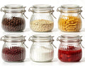 ComSaf Small Ribbed Glass Jars with Airtight Lids 17 oz 6 Pack Wide Mouth | Flour sugar coffee beans, Fermenting pickling, Farmhouse pantry decor, Jam jelly honey, Nuts snacks spices, Kitchen storage