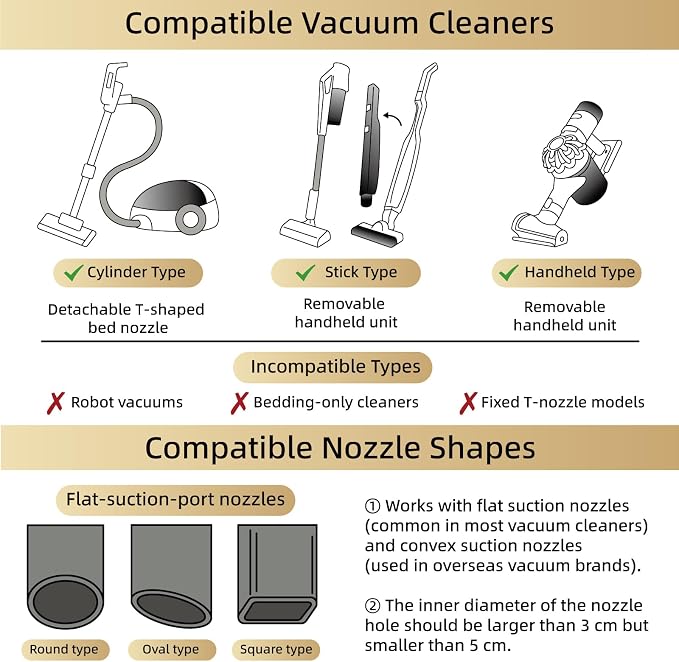 TAILI 6 Pack Vacuum Storage Bags, Cube Space Bags (3 Jumbo +3 Medium), Combo Vacuum Seal Bags for Clothing, Bedding, Comforters, Blankets, No Pump Compression Cube, 2 Size, Cream