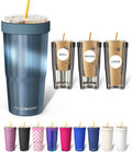 Frost Buddy Togo Buddy 30oz Tumbler - Insulated Stainless Steel (Opal Sky) | Double-wall vacuum insulated | Spill-proof flip lid | 18/8 premium stainless steel | Cup-holder friendly
