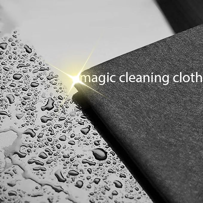 Magic Cleaning Cloth, Microfiber Cleaning Cloth, Reusable, Lint Free, Streak Free, Absorbent & Machine Washable Multipurpose for Cars, Windows, Glass, Mirrors & Kitchen (11.8×15.7in, 5pcs)