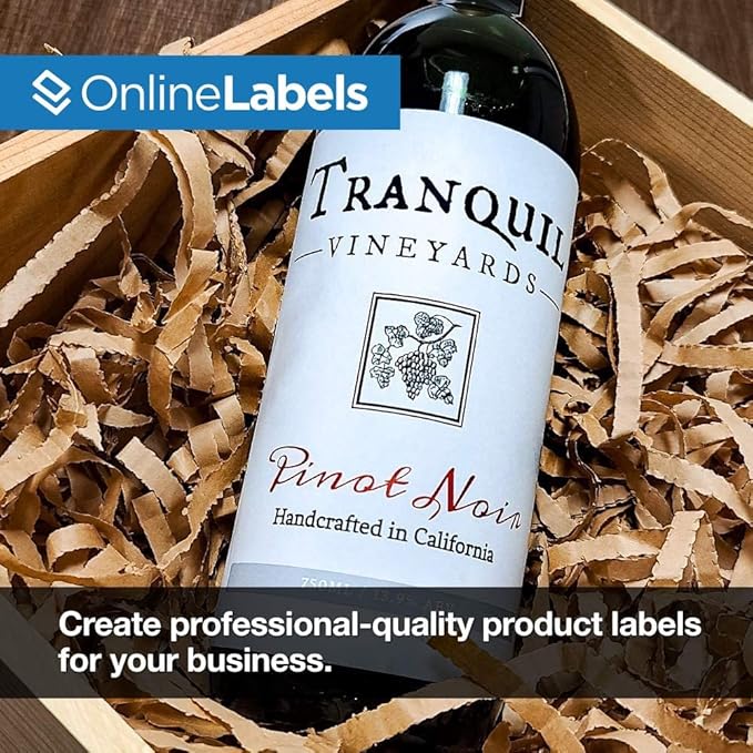 4.25 x 5.5 Rectangle Labels - Permanent, White Matte - Product, Shipping, Candy Labels - Pack of 2,000 Labels, 500 Sheets - Inkjet/Laser Printers - Online Labels