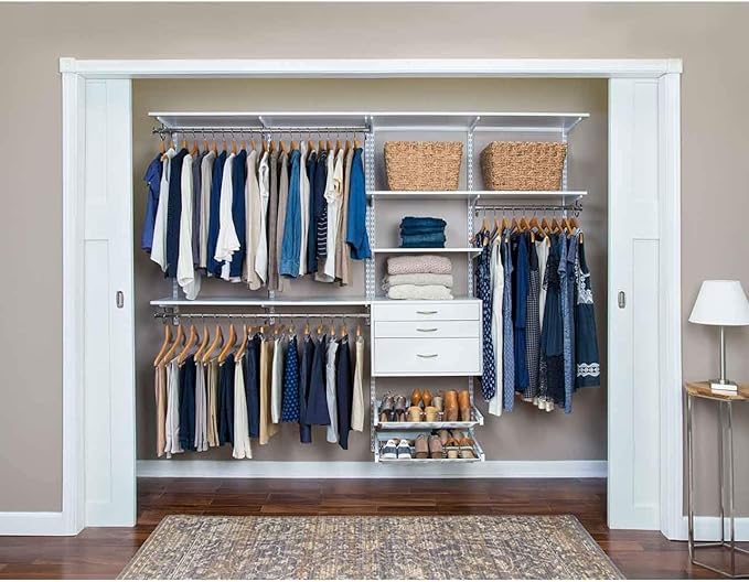Organized Living freedomRail 3 Drawer OBox - White