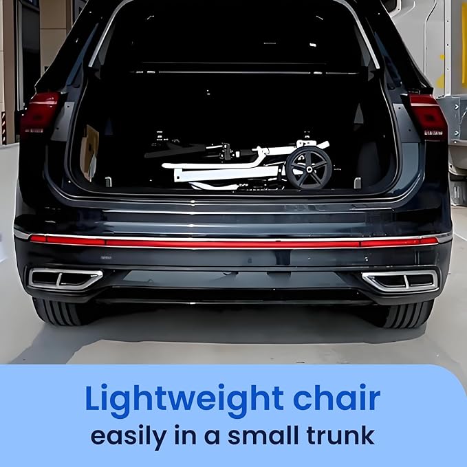 (15lb) Super Lightweight Wheelchairs for Adults，Easy to Travel, Locking Hand Brakes, User-Friendly, Folding, Portable. for Adults or Child (up to 220lbs) A