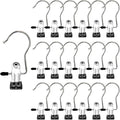 Laundry Hooks Hanging Clips Clothes Pins Closet Hanger Organizer Clamps Socks Towel Clips Heavy Duty Clothespins Bulk Hanger Clips for Closet Travel Pants Socks Handbags, 50 Pack