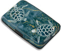 Maicican RFID Blocking Aluminum Credit Card Holder | Slim Metal Wallet for Women & Men, Business Card Case for Travel, Fits Front Pocket, Card holder wallet - Turtle