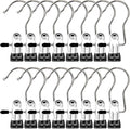 Boot Hangers Clips, 16 Pack Laundry Hooks Hanging Clips Clothes Pins Closet Hanger Organizer Clamps Socks Towel Clips Heavy Duty Clothespins Bulk Hanger Clips for Closet Travel Pants Socks Handbags