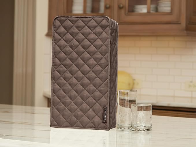 Covermates Keepsakes Rectangular Appliance Cover – Quilted Kitchen Appliance Cover for Countertop Storage – Dust Protection – Stain Resistant – Washable – Slip-On Appliance Design, Bronze