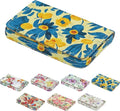 Business Card Holder，PU Leather Business Card Case Color Printing Pattern Card Holder Wallet，Pockets Magnetic Credit Card Holders for Men and Women - Pink Flowers