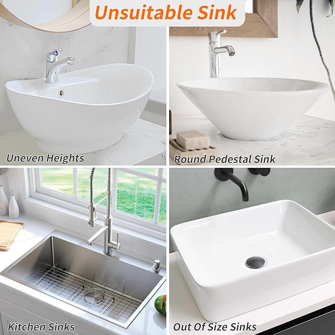 Mofason Bathroom Sink Top Cover Space Saver,Silicone Makeup Organizer Mat for Over Countertop,Small Bathroom Must Haves Accessories Rv Camper Travel Foldable Gadgets-White