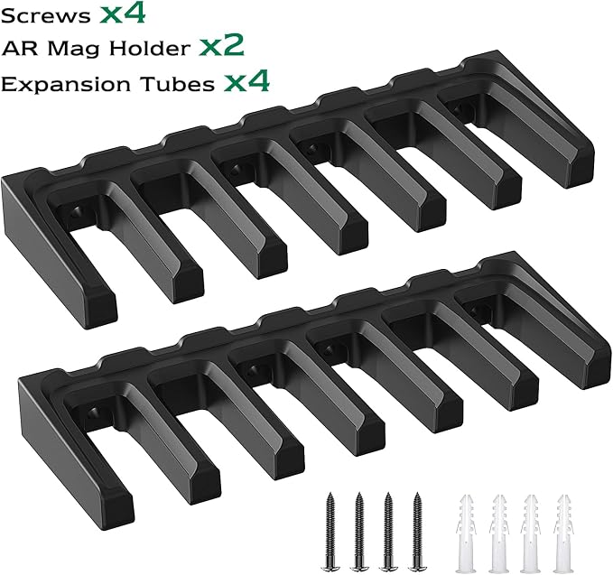 Aoanoko PMAG Rack Wall Mount,Mag Holder|AR Magazine Hodler|Wall Mount Display Mag Storage,Home Magazine Storage Rack,Mag Rack for Gun Safe,Locker,Cabinet,Wall
