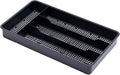 Dial Industries Small Utensil Silverware Kitchen Drawer Organizer, Black | Keeps forks, spoons and flatware neatly separated, Compact fit for shallow drawers, Great for RVs, campers or everyday use