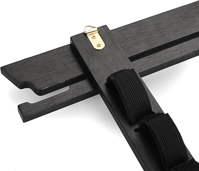 JUXYES Wall Hanging Martial Arts Belts Organizer for 8 12 Belts with Medal Hanger and Stickers, Bamboo Karate Belt Display Holder Rack, Taekwondo Belt Display Holder for Martial Arts Learners
