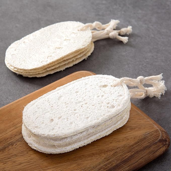 Best Kitchen Dish Washing Natural Loofah Sponge Scrubber£¬Portable Household Kitchen Cleaning Scouring