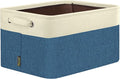 BALEINE 1 Pack Fabric Closet Storage Bins for Shelves, Linen Closet Organizers and Storage, Decorative Baskets for Organizing, Shelf, Clothes, Home, Office (Navy Blue, 15''x11''x9.5'')