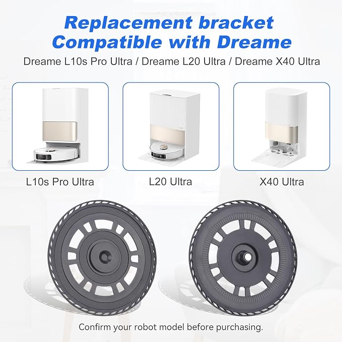 Mop Pad Plate Accessories for Dreame L10s Pro Ultra Heat/L10s Ultra Gen2/X30 Ultra/X40 Ultra/L20 Ultra/X40 Master/L40 Ultra,Mova E30 Vacuum Cleaner - Board Holder Replacement Mop Tray Part Attachment