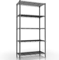 Xcity Storage Shelves, 5 Tier Heavy Duty Metal Shelving Unit, 2000 LBS Adjustable Steel Wire Shelf for Commercial, Pantry, Kitchen, Garage, 14" D x 36" W x 72" H, Chrome