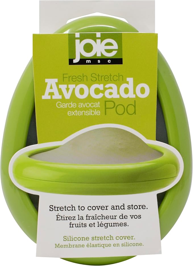 Joie Food Saver, Avocado Fresh Stretch Pod Storage Container, Stores Leftover Half For Fresh Keeping, Keeps Leftover Produce Flavorful and Firm in Fridge