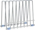 Reusable Storage Bags Rack, Drying Rack for Storage Bags, Stainless Stand for Reusable Freezer Containers & Vacuum Sealer Bags , File Organizer Desktop Storage, Kitchen Storage & Organization (Silver)