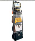 Purse Organizer for Closet, Over the Door Purse Storage with Heavy Duty Metal Hooks, Wall Mounted Handbag Storage Holds up to 8 Bags - Bag Rack for Closet, Door
