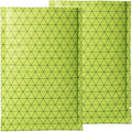 100 PCS 4 Mil Thick Open Top Heat Seal Bags, PET+AL+PE Mylar Bags with Easy Tear Notch, Resealable Heat Sealable Pouch for Food Storage, Packaging, Not Vacuum Bags (Green, 10 * 15CM/4.0"*6.0")