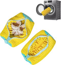 Shoe Washing Machine Bag: Shoe Washing Bag Keeps Clean - Reusable Laundry Shoe Bag for Sneaker Tennis Shoes(Yellow Children 2Pcs)