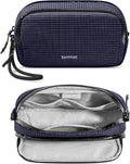 tomtoc Electronic Organizer Travel Case Performance, Dual Compartment Bag | Water Resistant Cable Organization Storage for Charger, Cord, Phone, Hard Drive, Power Bank, Accessories Travel Essentials