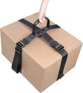 Box Carrying Strap with Handle Adjustable Straps for Battery Box Handheld Belt Carry Straps for Safely Moving and Lifting Heavy Boxes (Black, 74.8 Inch-Plastic Buckle)