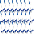 LOLA Classic Toilet Brush w/Under-The-Rim Scrubber, 24 Pack, Deep Cleans The Entire Toilet Bowl, Non-Slip Handle w/Rubber Comfort Grip