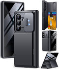 TONGATE Wallet for Z Fold 8 Ultra Case with Privacy Film & Stand, Black | 4-Card Holder, Anti Spy, Camera Cover, Full Hinge Protection Phone Case for Galaxy Z Fold 8 Ultra Office Business Outdoor