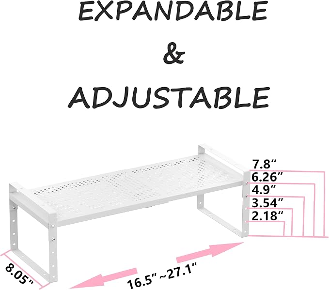 Multi-Functional Metal Shoe Rack, Space-Saving, Perfect for Entryway, Closet, Bathroom, etc. - Sturdy and Durable, High Weight Capacity(1PACK/White/Medium)